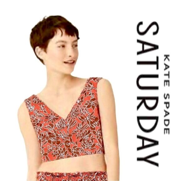 Kate Spade Saturday Sleeveless Crop Top - Picture 1 of 7